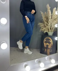 شلوار مام کمر هویجی کد 348