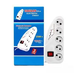 چند راهی و محافظ برق 5خانه تکسان مدل 2500v