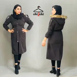 کاپشن بلند زیپ دار 1640