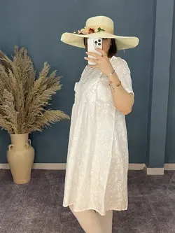 پیراهن بلند طرح بابونه