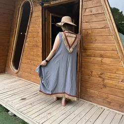 پیراهن نخی مدل هندی