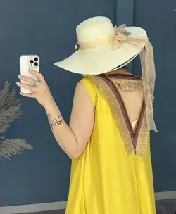 پیراهن نخی مدل هندی