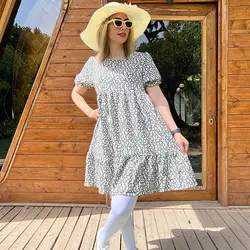 پیراهن نخی مدل گلریز