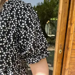 پیراهن نخی مدل گلریز