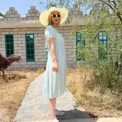 پیراهن بلند مدل چهارخانه کد 0132