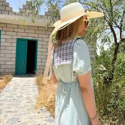 پیراهن بلند مدل چهارخانه کد 0132