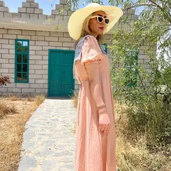 پیراهن بلند مدل چهارخانه کد 0132