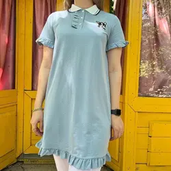 پیراهن لانگ طرح سگ مهربون