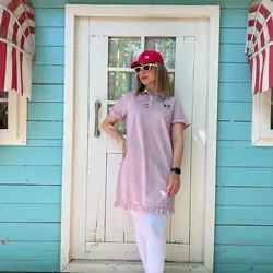 پیراهن لانگ طرح سگ مهربون