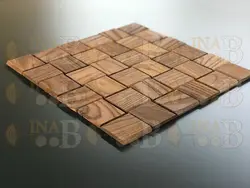 دیوارپوش ترمووود 30*30 (موزاییک چوبی) مدل Thiva