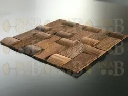 دیوارپوش ترمووود 30*30 (موزاییک چوبی) مدل Agria