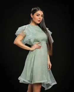 سارافون کوتاه والون دار دریا