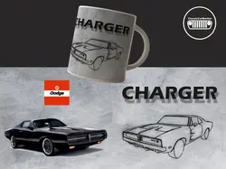 لیوان طرح دوج چارجر کد105