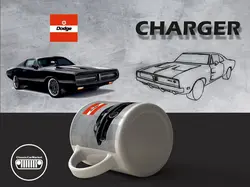 لیوان طرح دوج چارجر کد105