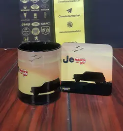 لیوان طرح جیپ آهو کد 117