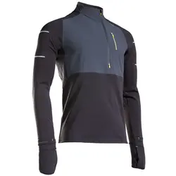 بلوز نیم زیپ دکتلون / KIPRUN - مدل Warm Runnig zs / سرمه ای تره - فروشگاه کلیکمپ