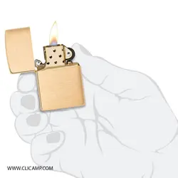 فندک زیپو / ZIPPO - مدل 204B / طلایی - فروشگاه کلیکمپ