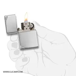 فندک زیپو / ZIPPO - مدل 260 / کروم - فروشگاه کلیکمپ