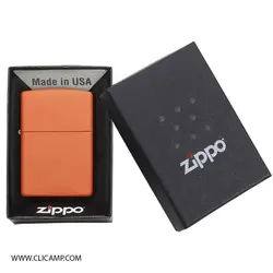 فندک زیپو / ZIPPO - مدل 231 / نارنجی - فروشگاه کلیکمپ