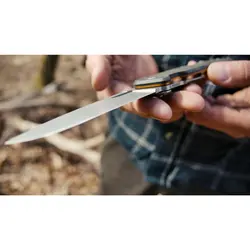 چاقو ضامن دار دکتلون / Solognac - مدل 85 Hunter Knife V2 - فروشگاه کلیکمپ