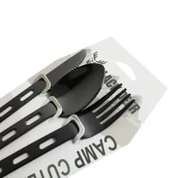 ست قاشق و چنگال بلک دیر / Black Deer - مدل روکش تیتانیوم - فروشگاه کلیکمپ