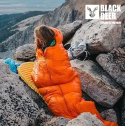 کیسه خواب پر بلک دیر / Black Deer - مدل Alpine 800 / آبی - فروشگاه کلیکمپ