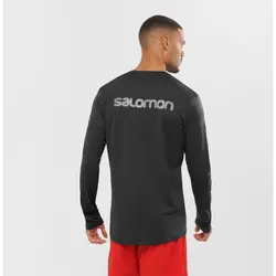 تیشرت آستین بلند سالامون / SALOMON - مدل Agile Ls Logo / مشکی - فروشگاه کلیکمپ