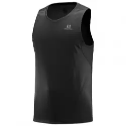تیشرت رکابی سالامون / SALOMON - مدل Agile Tank / مشکی - فروشگاه کلیکمپ