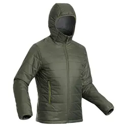 کاپشن الیاف کچوا / FORCLAZ - مدل Trek 100 Hoodie/ سبز - فروشگاه کلیکمپ