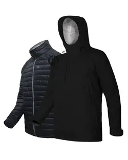 کاپشن دوپوش انیسه / ONISEH - مدل دو پوش / مشکی - فروشگاه کلیکمپ