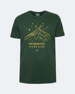 تیشرت آستین کوتاه وتوس / W.U.T.S - طرح دماوند / سبز - فروشگاه کلیکمپ