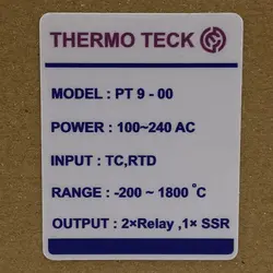 ترموستات مولتی ترموکوپل و RTD ترموتک PT9-00 - گروه صنعتی کوپل
