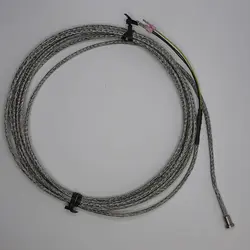 سنسور RTD-PT100 سیمی بدون رزوه غلاف سرتخت قطر 3 میلی متر طول 5 میلی متر