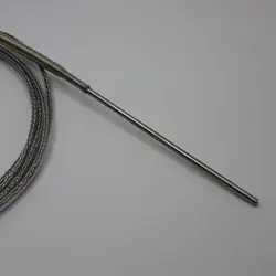 سنسور RTD-PT100 سیمی شیلددار بدون رزوه قطر غلاف 3 میلیمتر طول 10 سانتیمتر