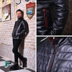 کاپشن چرم مردانه مدل Matador