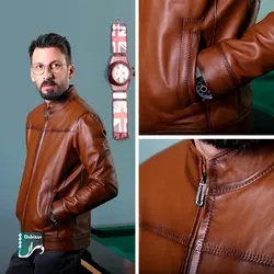 کاپشن چرم مردانه مدل Ducati