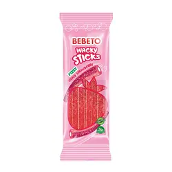 پاستيل 175 گرمي ببتو crazy strawberry wacky sticks