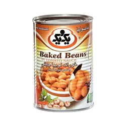 کنسرو خوراک لوبيا چيتي يک و يک 430 گرمي