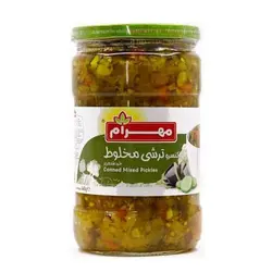 ترشي مخلوط مهرام خرد شده ريز 660 گرمي