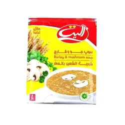 سوپ جو و قارچ نيمه اماده اليت