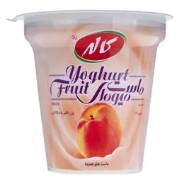 ماست ميوه اي هلو کاله 125 گرمي
