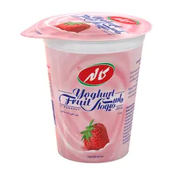 ماست ميوه اي توت فرنگي کاله 125 گرمي