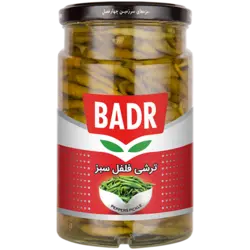 ترشي فلفل سبز بدر 570 گرمي