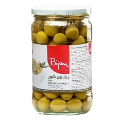 زيتون شور درشت بيژن 680 گرمي