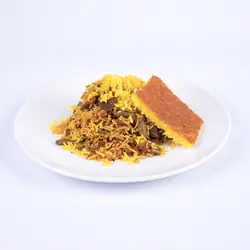 لوبيا پلو با گوشت