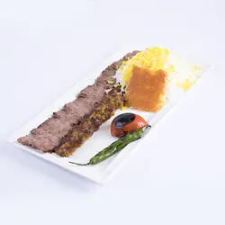 چلو کباب سلطاني مخصوص گلدار