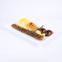 چلو کباب لقمه زعفراني