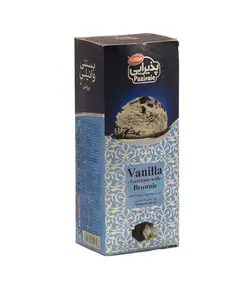 بستني وانيلي با کيک براوني کاله 550 گرمي