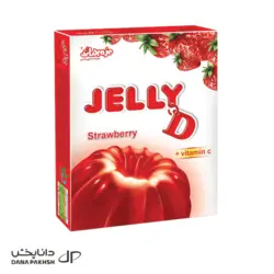 پودر ژله توت فرنگى _ 100 گرمی _ 12 عدد _ جلی دی