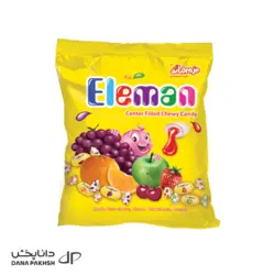 تافی مغزدار میوه ای سلفون_300گرمی_بسته 12 عددی_المان